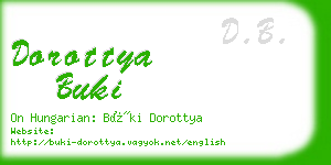 dorottya buki business card